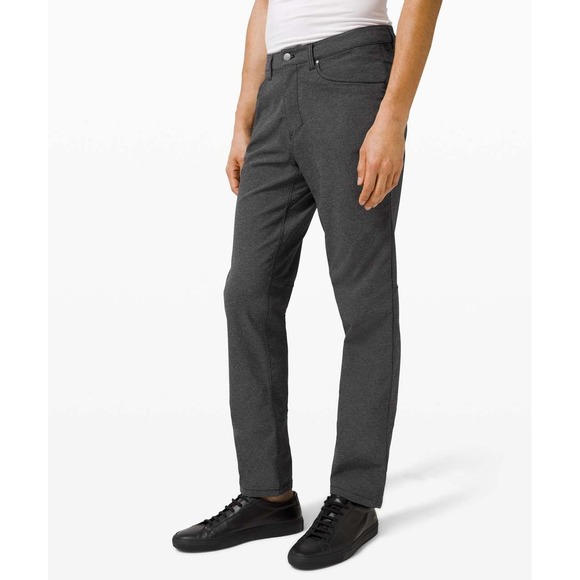 Lululemon ABC Pants Men's 30 x 33 Classic Tech Canvas Heathered Black - Picture 1 of 13